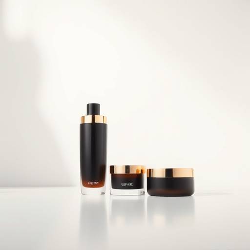 Prodotto di lusso su uno sfondo minimalista con illuminazione drammatica